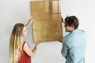 Magnetic writing board with decorative fabric cover