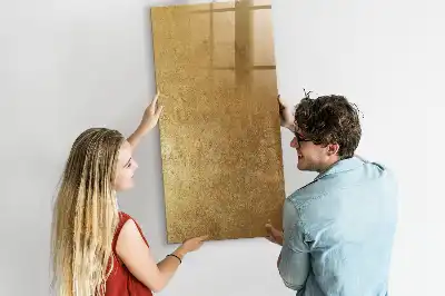 Magnetic writing board with decorative fabric cover