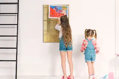 Magnetic writing board with decorative fabric cover