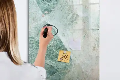 Magnetic writing board in stone marble