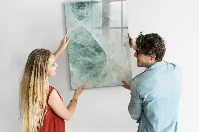 Magnetic writing board in stone marble