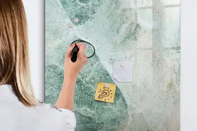 Magnetic writing board in stone marble