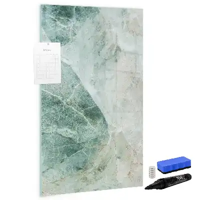 Magnetic writing board in stone marble