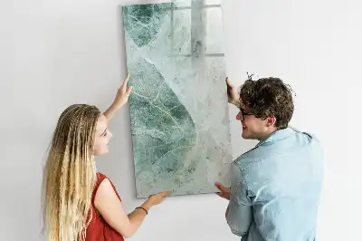Magnetic writing board in stone marble