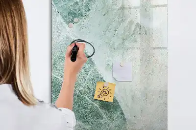 Magnetic writing board in stone marble