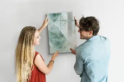 Magnetic writing board in stone marble