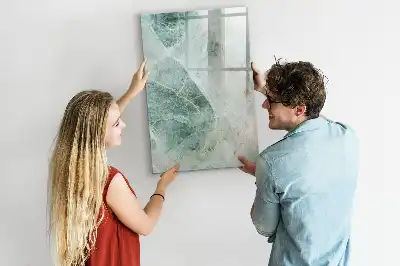 Magnetic writing board in stone marble