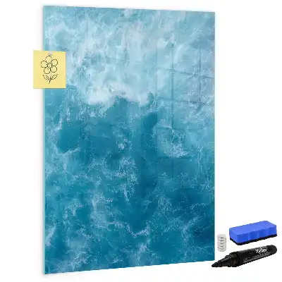 Magnetic dry erase board with an ocean sea theme