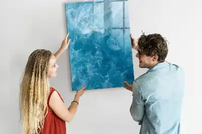Magnetic dry erase board with an ocean sea theme