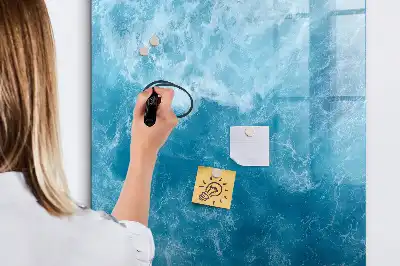 Magnetic dry erase board with an ocean sea theme