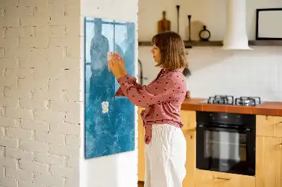 Magnetic dry erase board with an ocean sea theme