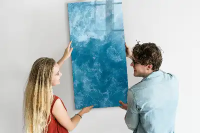 Magnetic dry erase board with an ocean sea theme