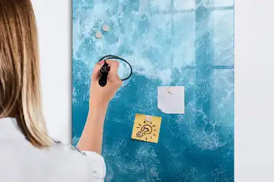 Magnetic dry erase board with an ocean sea theme
