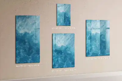 Magnetic dry erase board with an ocean sea theme