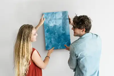 Magnetic dry erase board with an ocean sea theme