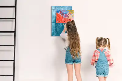 Magnetic dry erase board with an ocean sea theme