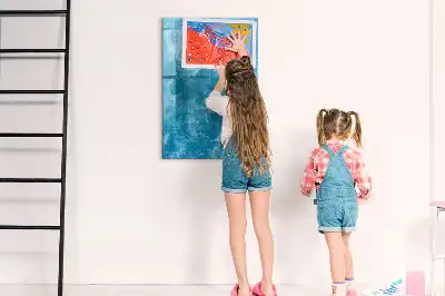 Magnetic dry erase board with an ocean sea theme