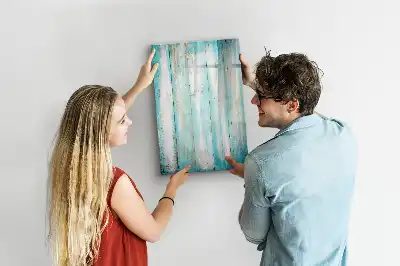 Magnetic dry erase board with a vintage wood frame