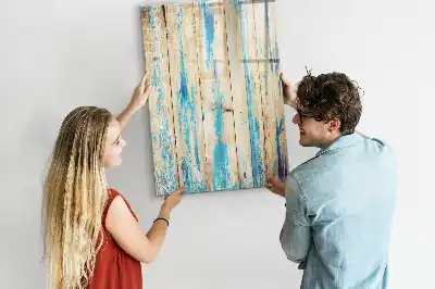 Magnetic writing board in antique wood