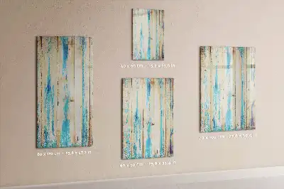 Magnetic writing board in antique wood