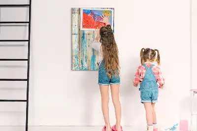 Magnetic writing board in antique wood