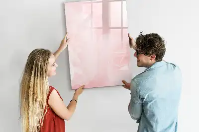 Magnetic writing board with a roses design