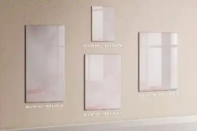 Magnetic writing board with a roses design