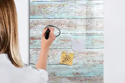 Magnetic dry erase board pastel finish