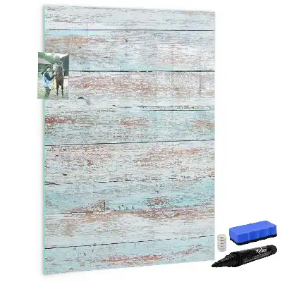 Magnetic dry erase board pastel finish