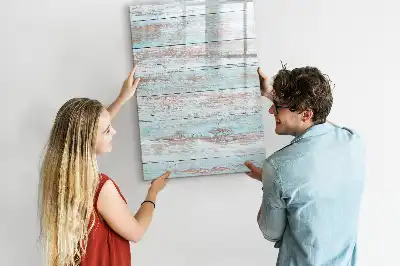 Magnetic dry erase board pastel finish
