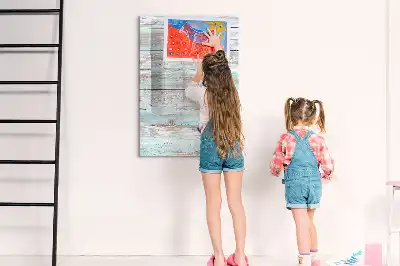 Magnetic dry erase board pastel finish