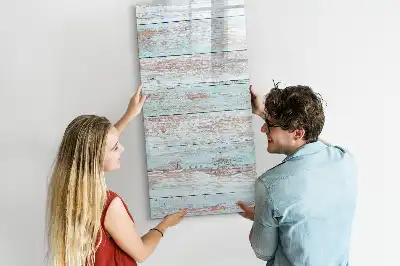 Magnetic dry erase board pastel finish