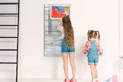 Magnetic dry erase board pastel finish