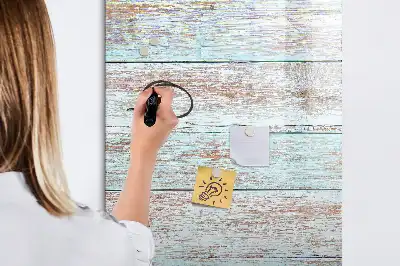 Magnetic dry erase board pastel finish