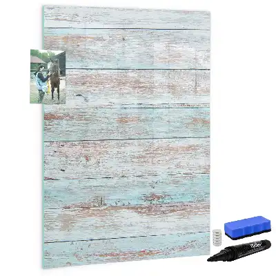 Magnetic dry erase board pastel finish