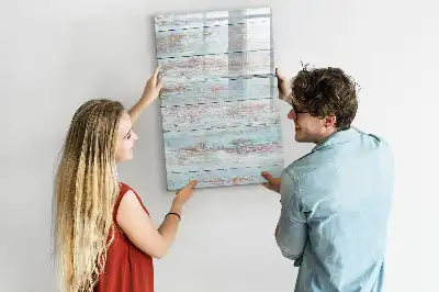 Magnetic dry erase board pastel finish