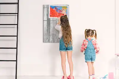 Magnetic writing board wooden frame