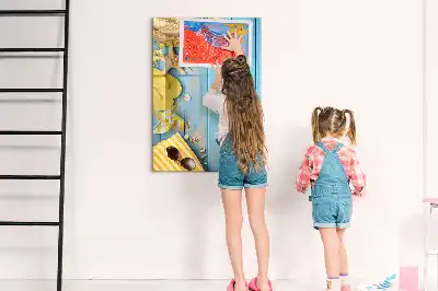 Magnetic writing board beach accessory