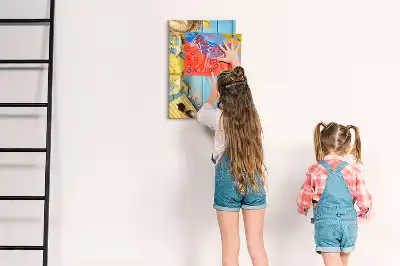Magnetic writing board beach accessory