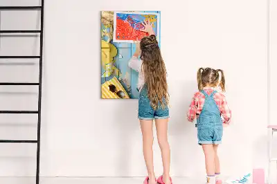 Magnetic writing board beach accessory