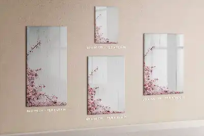 Magnetic dry erase board flowers on wood design
