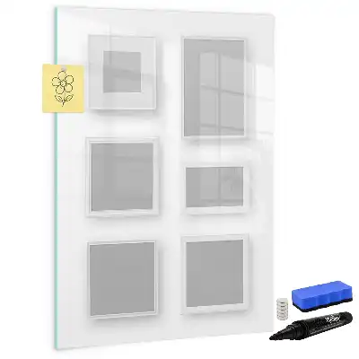 Magnetic writing board photo frame design
