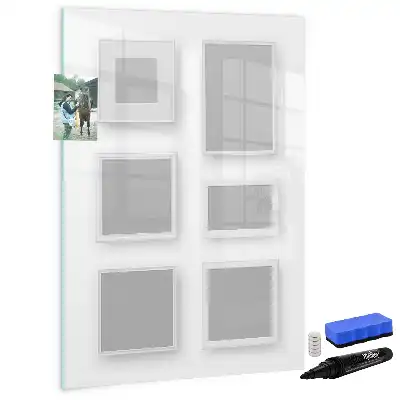 Magnetic writing board photo frame design