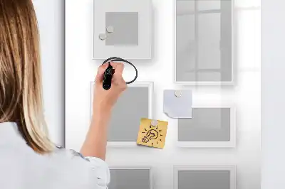 Magnetic writing board photo frame design