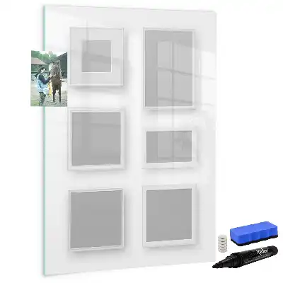Magnetic writing board photo frame design