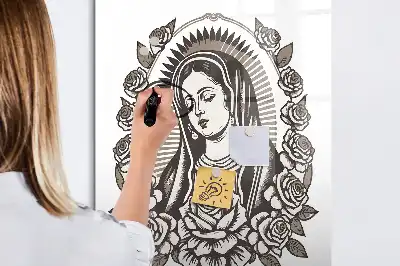 Magnetic dry erase board featuring Our Lady of Guadalupe