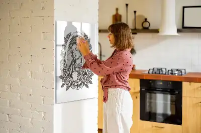 Magnetic dry erase board featuring Our Lady of Guadalupe
