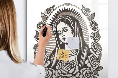 Magnetic dry erase board featuring Our Lady of Guadalupe
