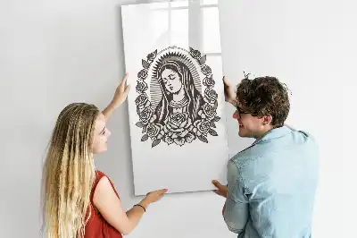 Magnetic dry erase board featuring Our Lady of Guadalupe