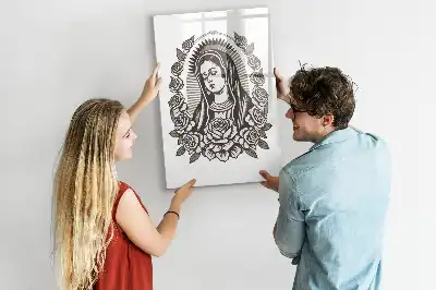 Magnetic dry erase board featuring Our Lady of Guadalupe